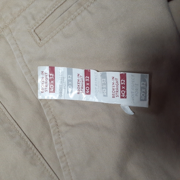Nwot Old Navy *Broken-In Straight* Chino Colour Rolled Oats 40/32 - Picture 9 of 15